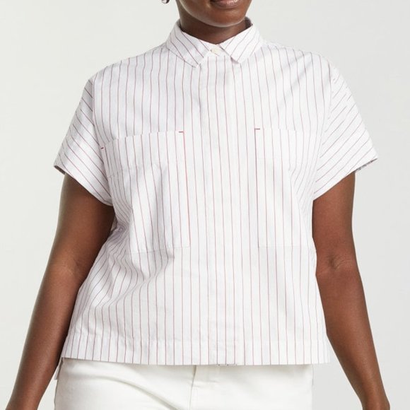 EVERLANE The Short-Sleeve Box Shirt, L - Picture 8 of 8